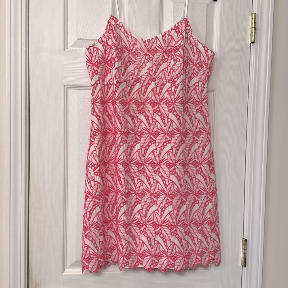 Crown & Ivy White & Pink Dress